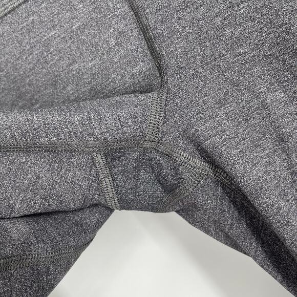 Lululemon Pace Rival Crop 22" Leggings Heathered Black Size 6 - Picture 5 of 9